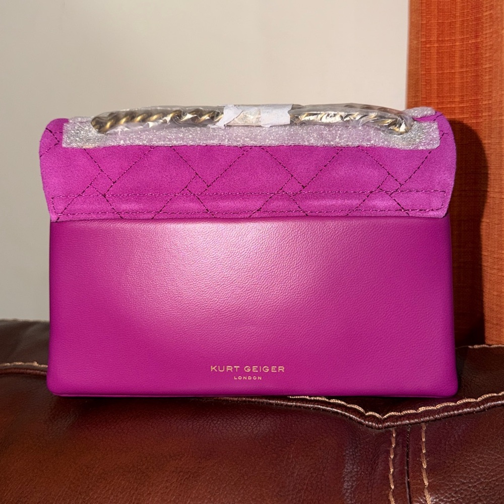 🔥🔥🔥NEW Kurt Geiger Mini Kensington Suede Convertible Shoulder Bag Crossbody Bag - Picture 11 of 16
